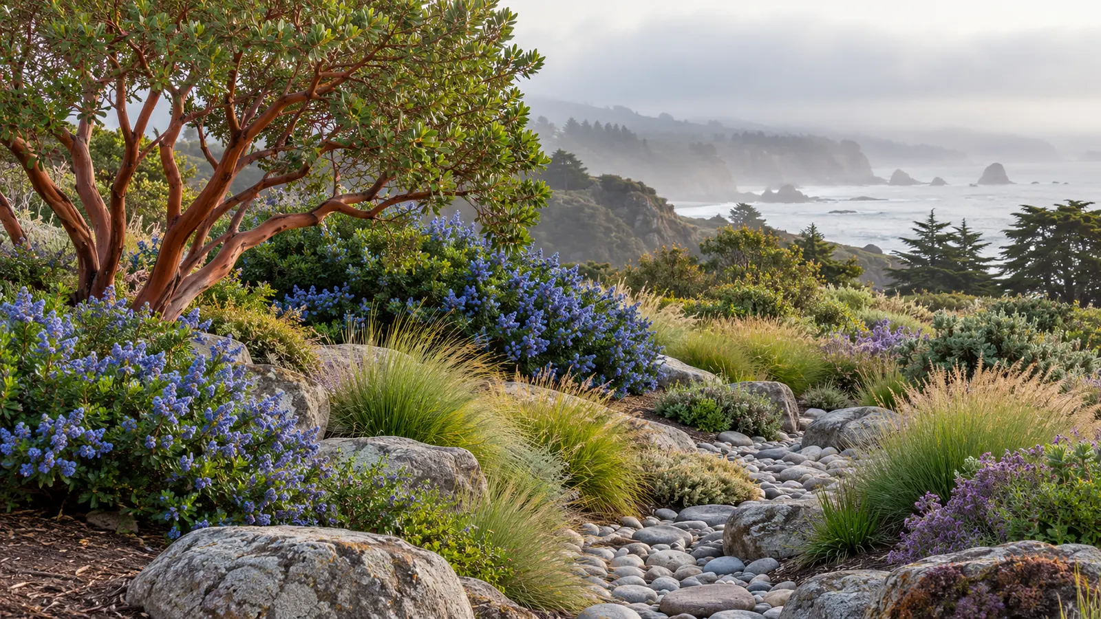 Landscaping on the Pacific Coast: Dry Summers and Defensible Space